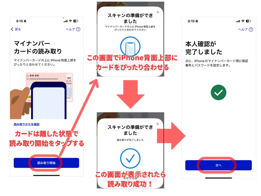 マイナンバーiPhone登録手順|署名用パスワードの入力画面
