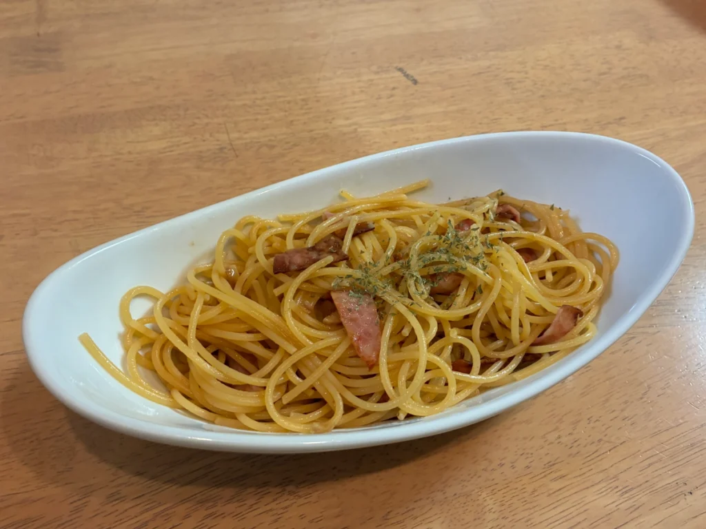 完成したシャウスライス・ペペロンチーノ