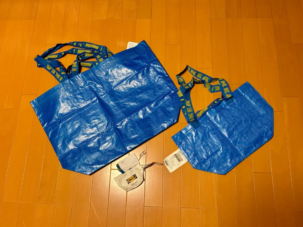 IKEA当別ポップアップストアで購入したフラクタ キャリーバッグ Mサイズとクノーリグ キーリング