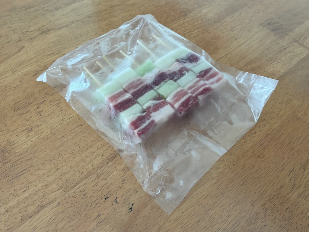 コストコの豚ばらねぎ間串10本