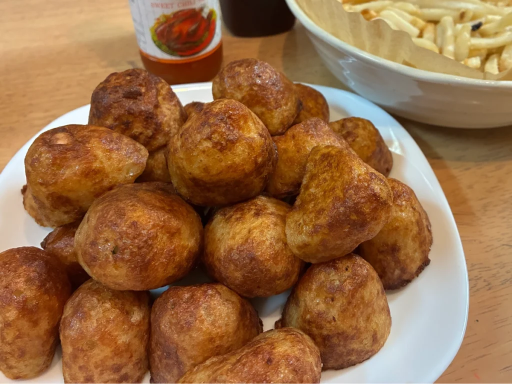 完成したロピアの冷凍たこ焼き