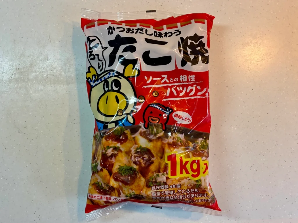 ロピア「かつおだし味わう とろ〜り たこ焼き」のパッケージ